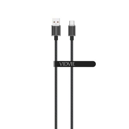 Kabel USB TYP C 1.2m czarny VIDVIE CB4024 6A